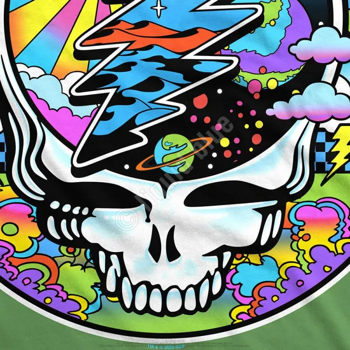 Liquid Blue TShirt Men Mod Max SYFace Green TShirt
