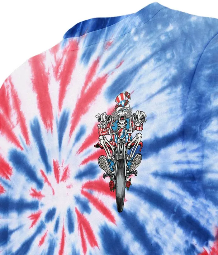 Liquid Blue TShirt Men Moto Sam Chest TShirt