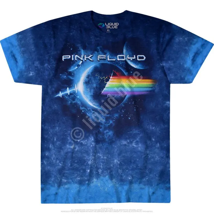 Liquid Blue TShirt Men Pulse Explosion TieDye TShirt