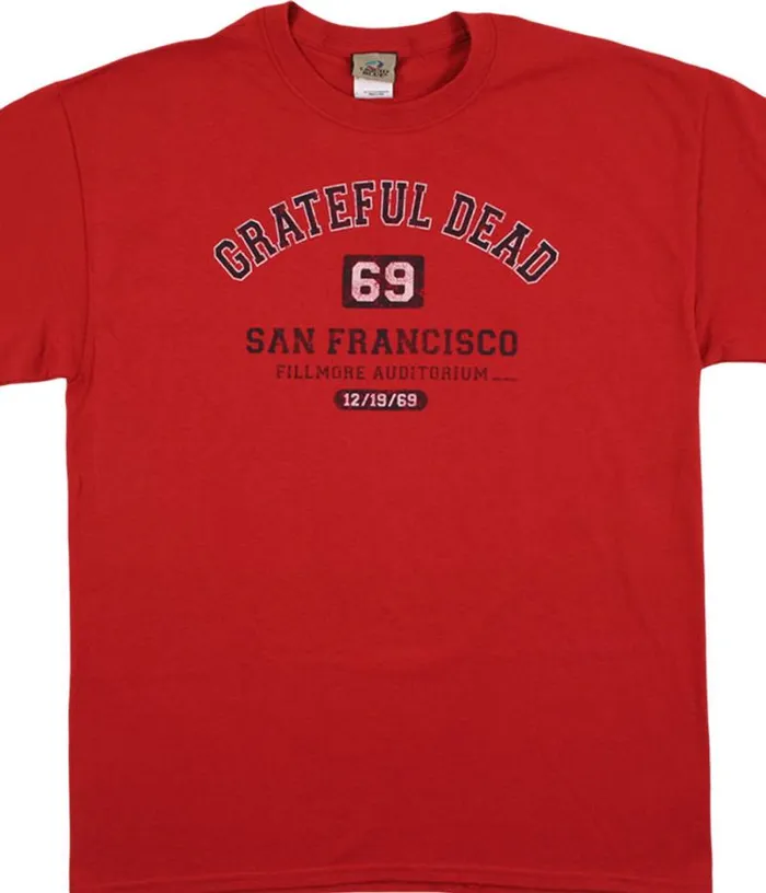 Liquid Blue TShirt Men San Francisco 69 Red TShirt