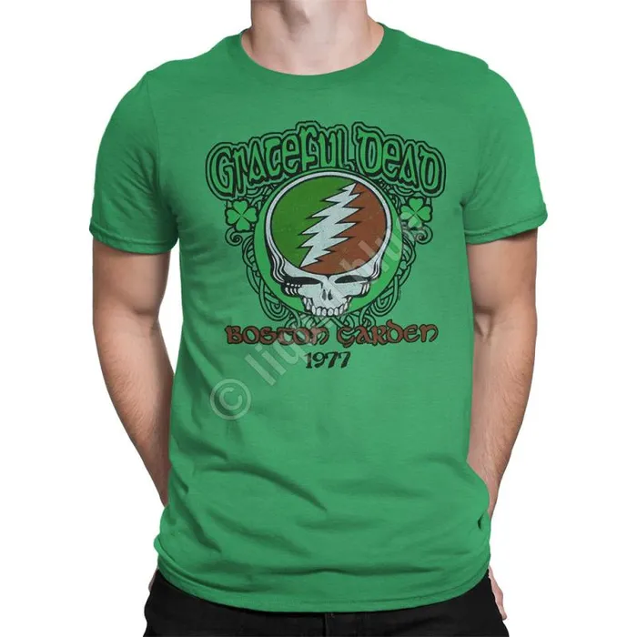 Liquid Blue TShirt Men Shamrock 77 Green TShirt