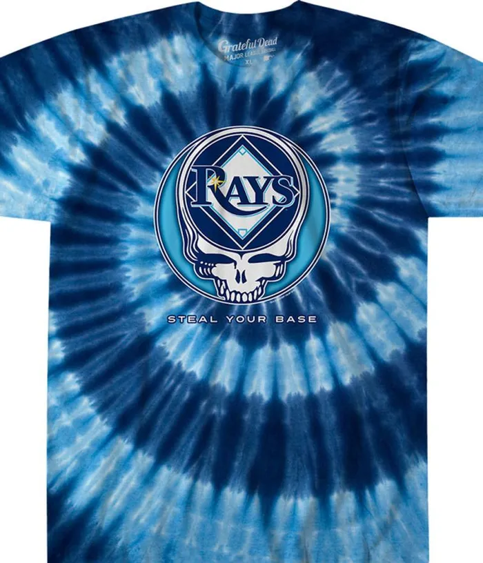 Liquid Blue TShirt Men Tampa Bay Rays Steal Your Base TieDye TShirt