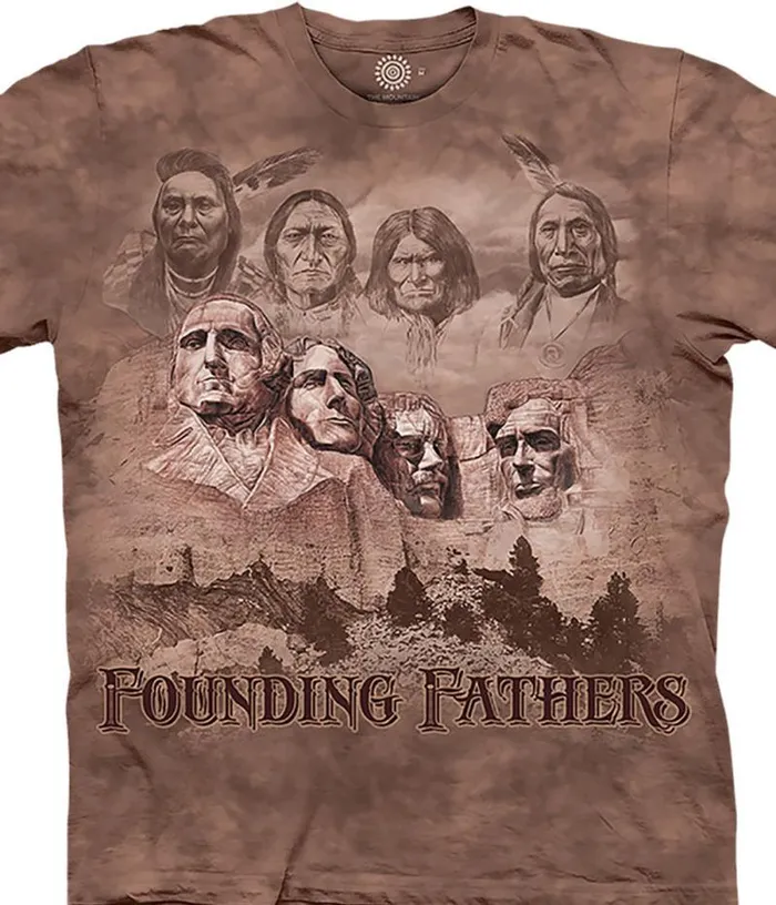 Liquid Blue TShirt Men The Founders Classic Cotton TShirt