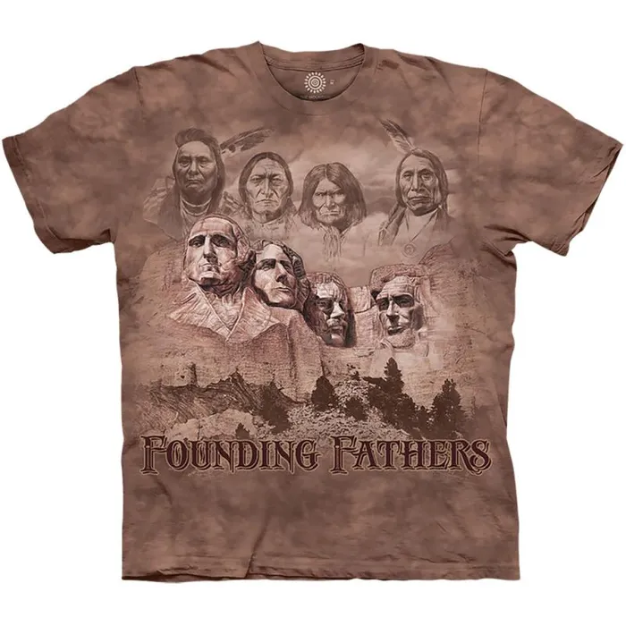 Liquid Blue TShirt Men The Founders Classic Cotton TShirt