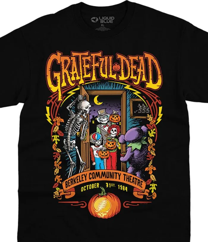 Liquid Blue TShirt Men Trick Or Treat Black TShirt