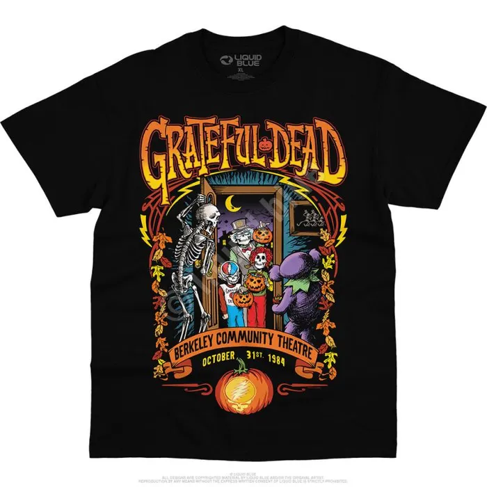 Liquid Blue TShirt Men Trick Or Treat Black TShirt