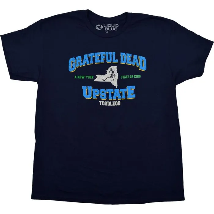 Liquid Blue TShirt Men Upstate NY Navy TShirt