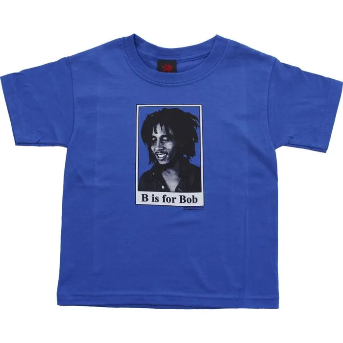 Liquid Blue Toddler Kids B Is For Bob Toddler Blue TShirt
