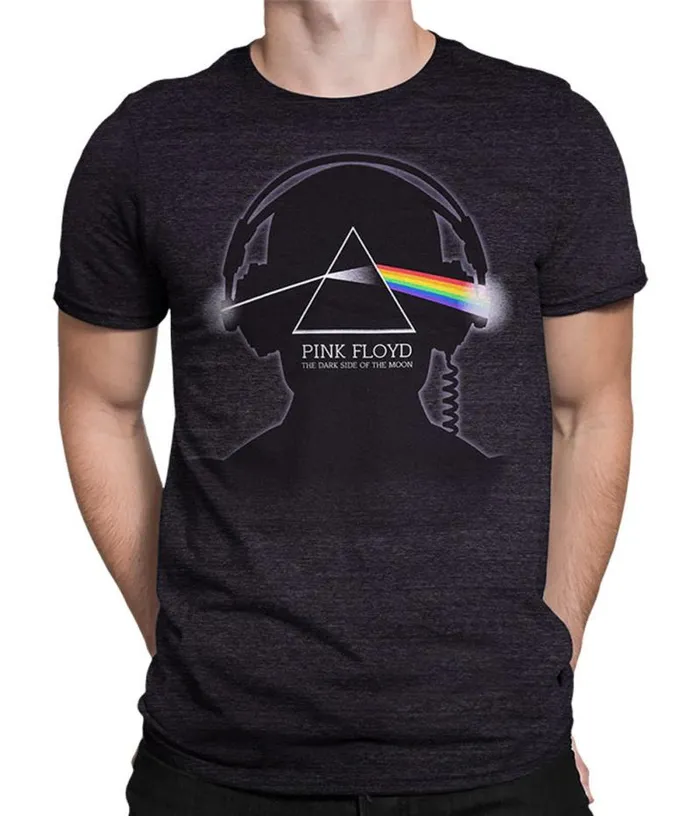 Liquid Blue TriBlend TShirt Men Dark Side Beats Dark Heather TriBlend TShirt