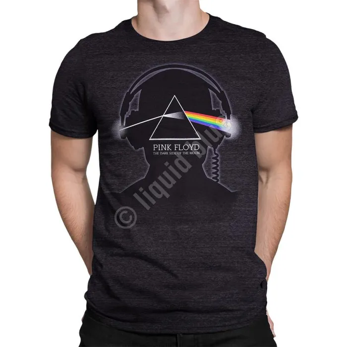 Liquid Blue TriBlend TShirt Men Dark Side Beats Dark Heather TriBlend TShirt