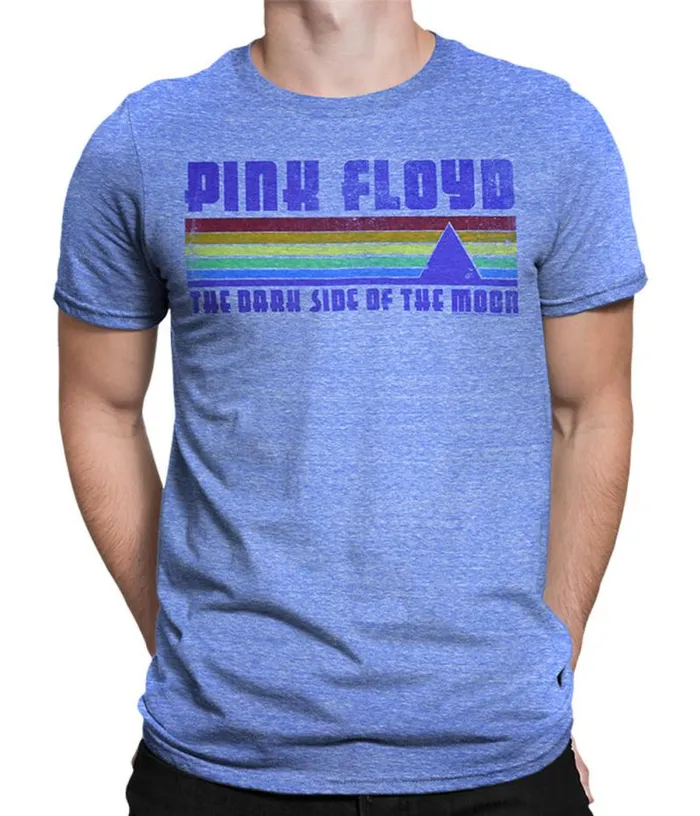Liquid Blue TriBlend TShirt Men On The Run Blue Heather TriBlend TShirt