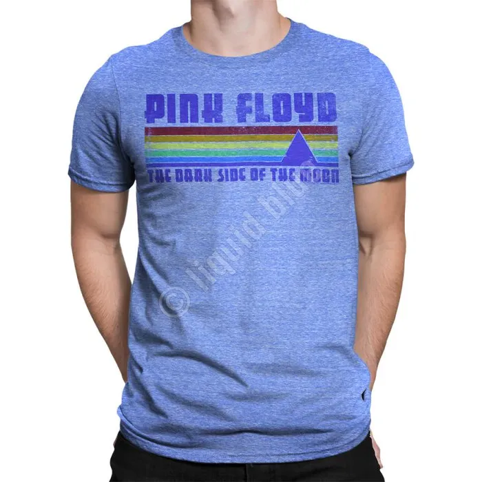 Liquid Blue TriBlend TShirt Men On The Run Blue Heather TriBlend TShirt