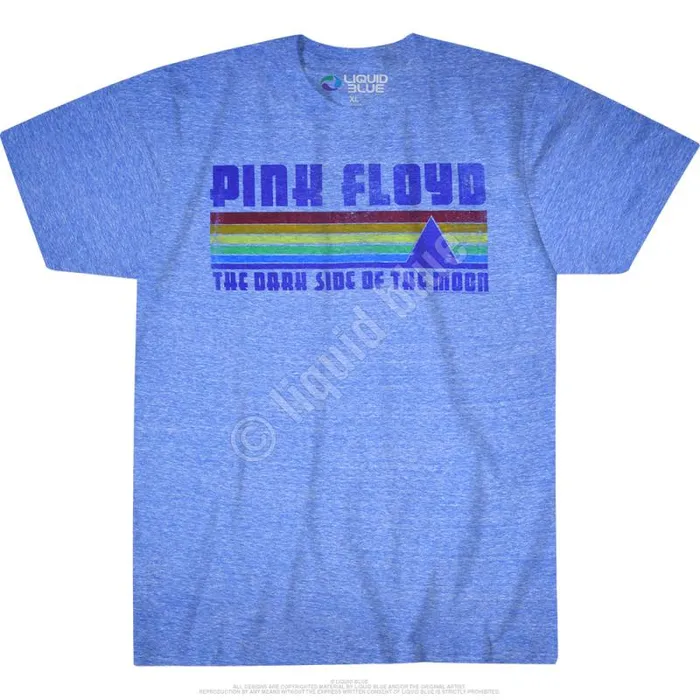 Liquid Blue TriBlend TShirt Men On The Run Blue Heather TriBlend TShirt