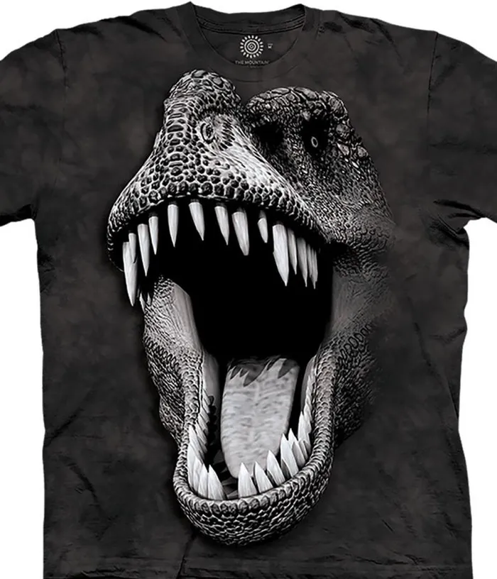 Liquid Blue Youth Kids Big Face Glow Rex Kids039 TShirt
