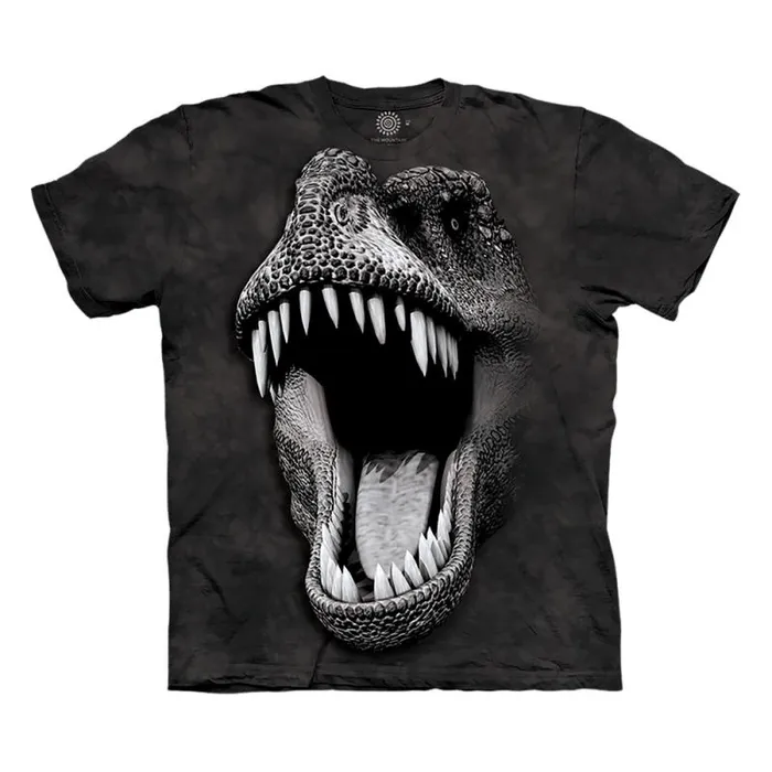 Liquid Blue Youth Kids Big Face Glow Rex Kids039 TShirt