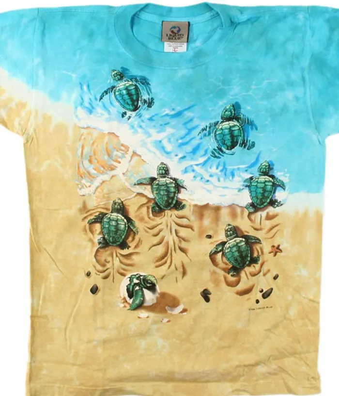 Liquid Blue Youth Kids Turtle Beach Youth TieDye TShirt