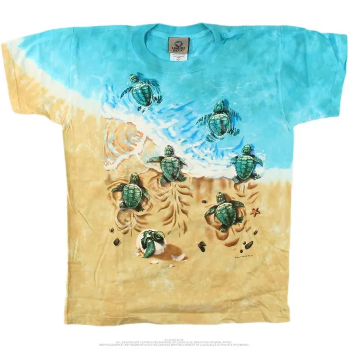 Liquid Blue Youth Kids Turtle Beach Youth TieDye TShirt