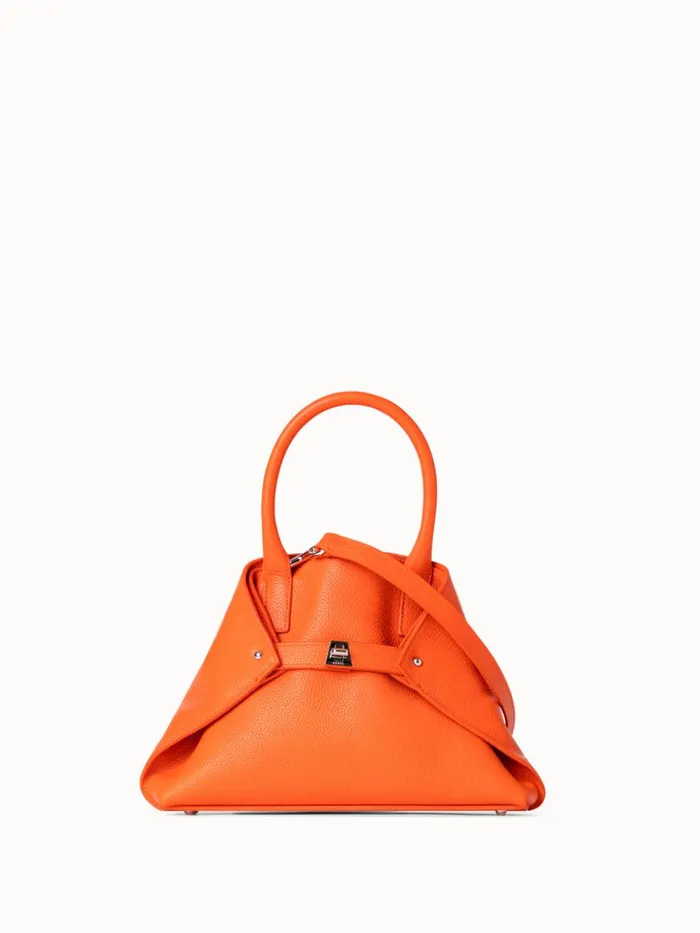 Little Ai Messenger Bag In Leather Zinnia Women Akris Crossbody Bags