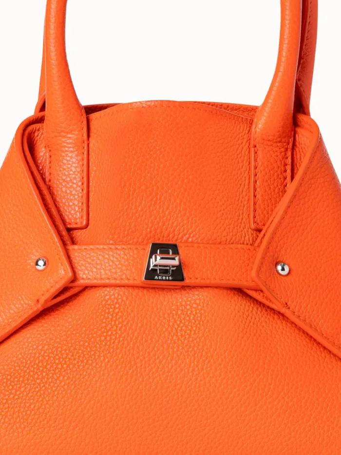 Little Ai Messenger Bag In Leather Zinnia Women Akris Crossbody Bags