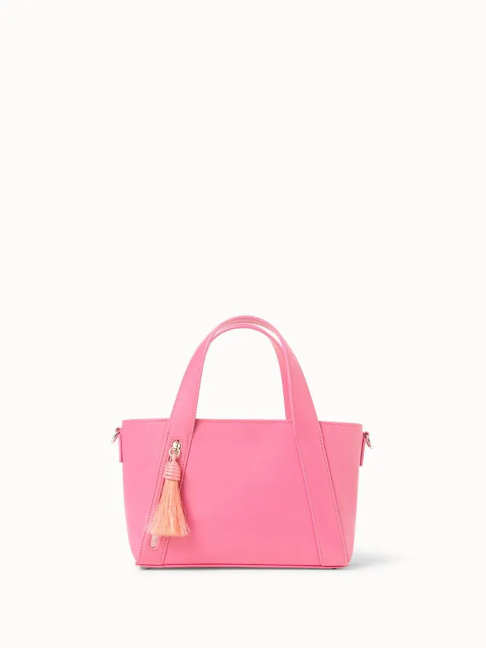 Little Alexa Handbag In Softcalf Leather Blossom Women Akris Top Handle Bags