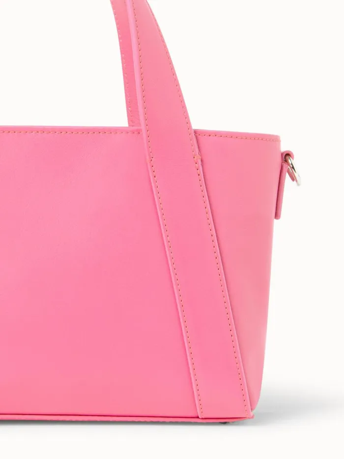 Little Alexa Handbag In Softcalf Leather Blossom Women Akris Top Handle Bags
