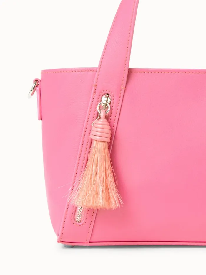 Little Alexa Handbag In Softcalf Leather Blossom Women Akris Top Handle Bags