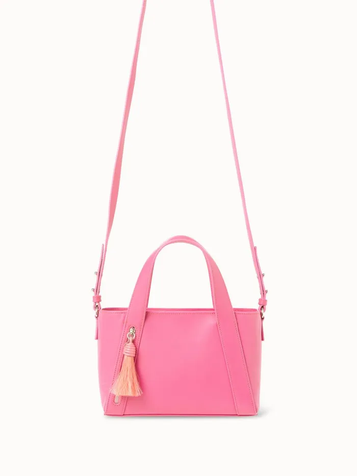 Little Alexa Handbag In Softcalf Leather Blossom Women Akris Top Handle Bags