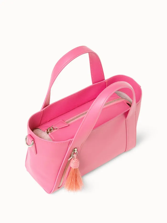 Little Alexa Handbag In Softcalf Leather Blossom Women Akris Top Handle Bags