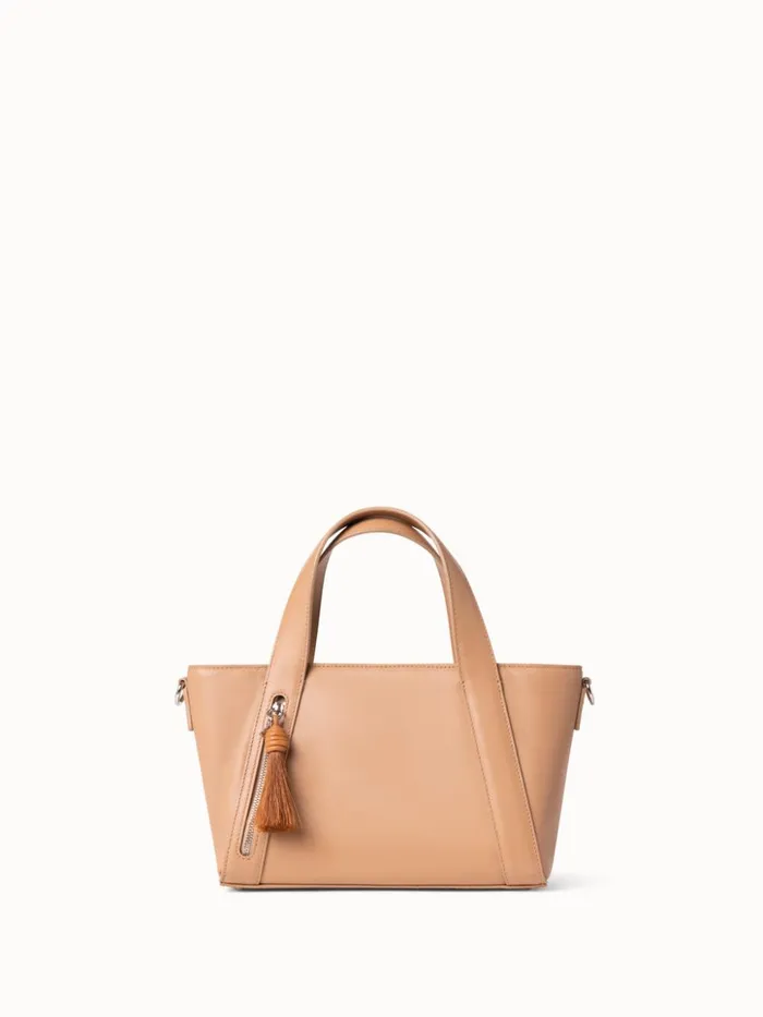 Little Alexa Handbag In Softcalf Leather Cordage Women Akris Top Handle Bags