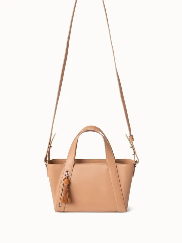Little Alexa Handbag In Softcalf Leather Cordage Women Akris Top Handle Bags