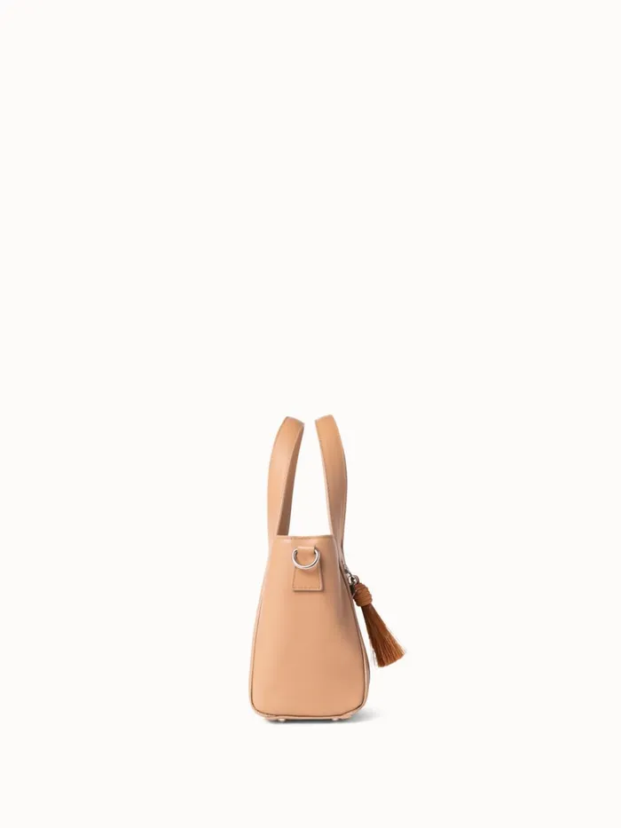 Little Alexa Handbag In Softcalf Leather Cordage Women Akris Top Handle Bags