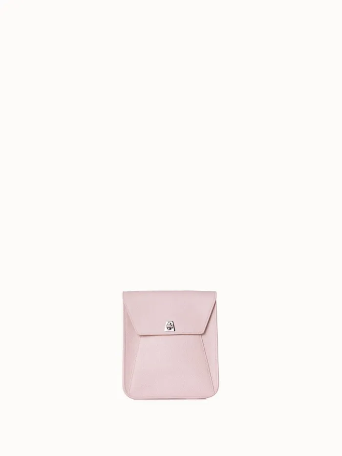Little Anouk Messenger In Calf Leather Pale Rose Women Akris Crossbody Bags