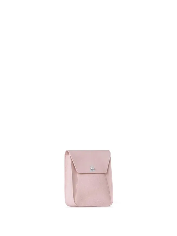 Little Anouk Messenger In Calf Leather Pale Rose Women Akris Crossbody Bags