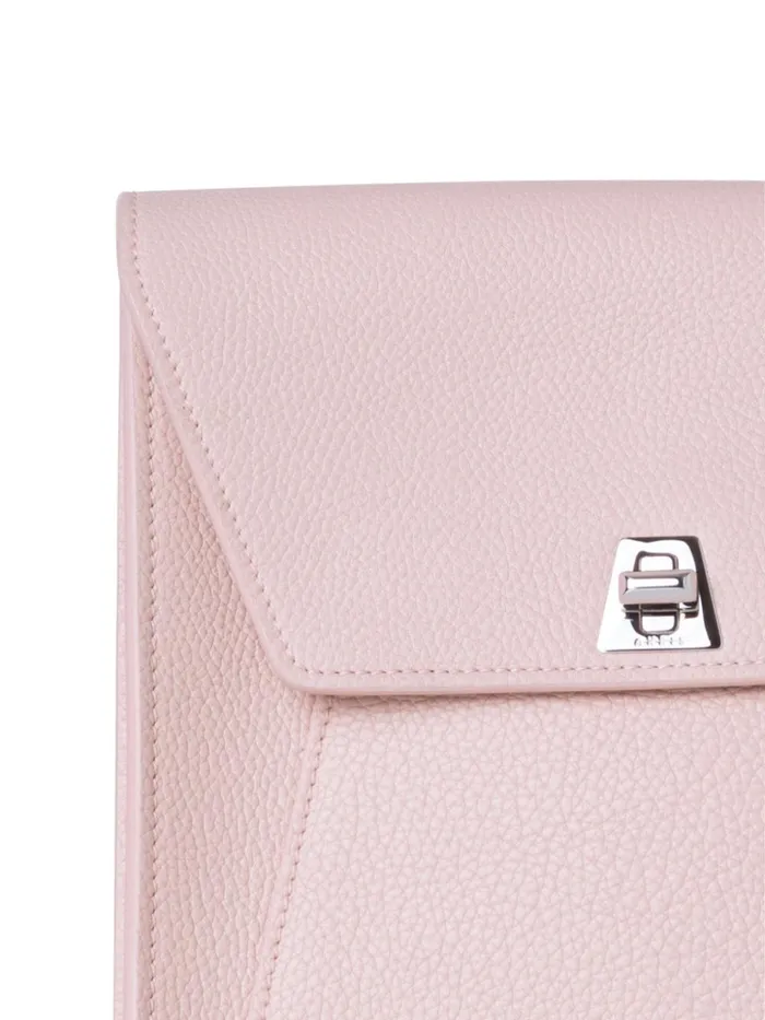 Little Anouk Messenger In Calf Leather Pale Rose Women Akris Crossbody Bags