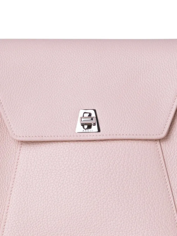 Little Anouk Messenger In Calf Leather Pale Rose Women Akris Crossbody Bags