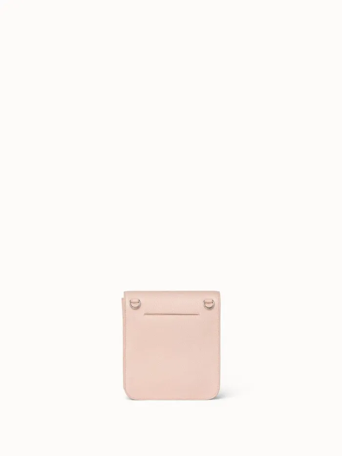 Little Anouk Messenger In Calf Leather Pale Rose Women Akris Crossbody Bags