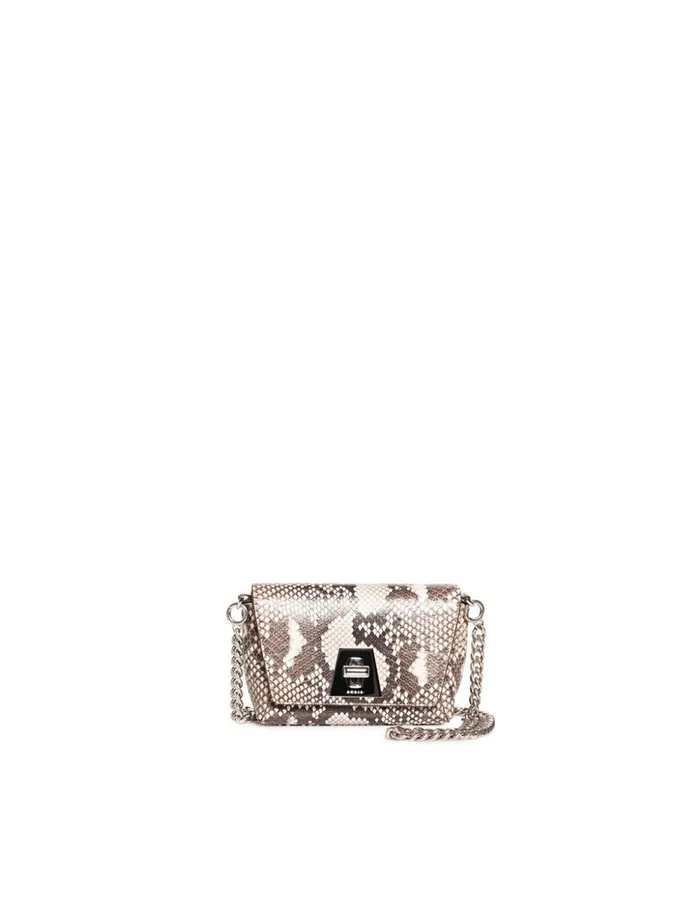 Little Day Bag In Python Leather Rock Women Akris Crossbody Bags