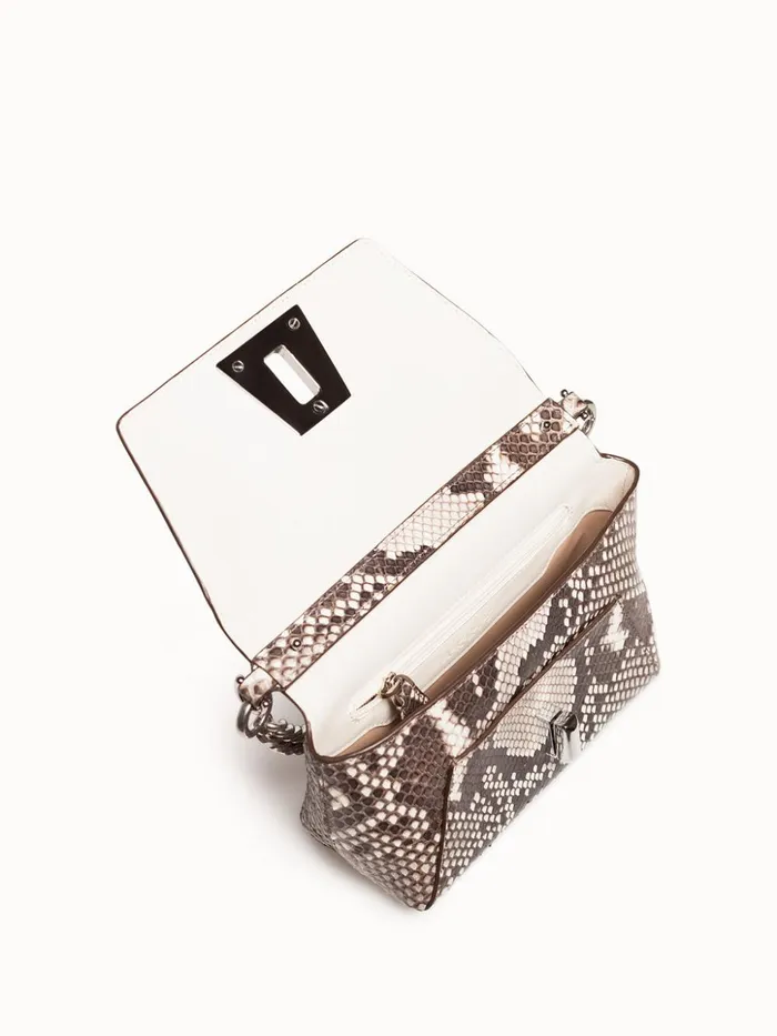 Little Day Bag In Python Leather Rock Women Akris Crossbody Bags