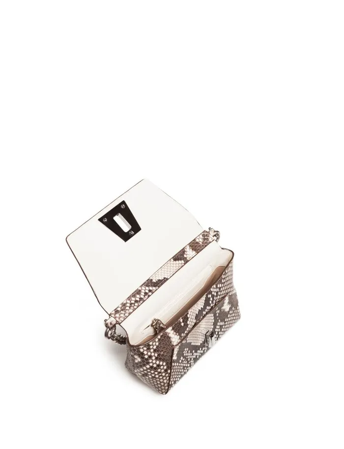 Little Day Bag In Python Leather Rock Women Akris Crossbody Bags
