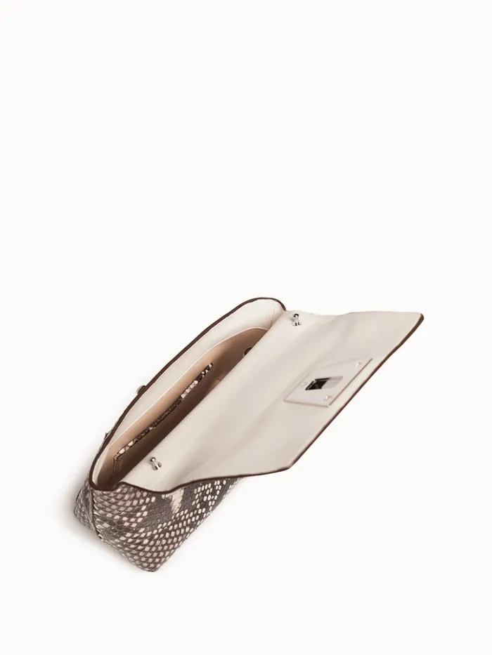 Little Day Bag In Python Leather Rock Women Akris Crossbody Bags