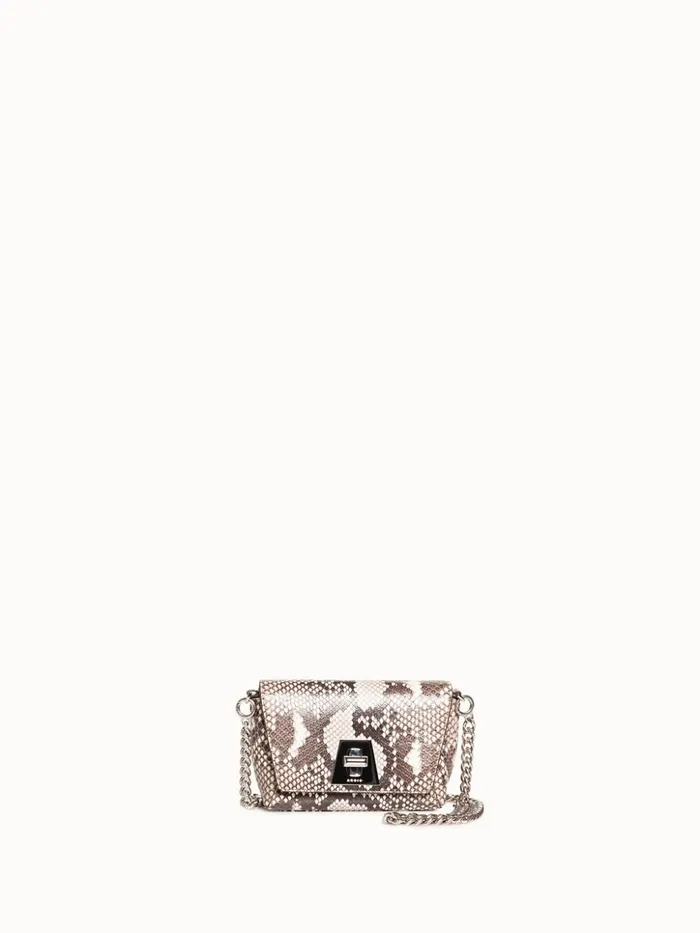 Little Day Bag In Python Leather Rock Women Akris Crossbody Bags