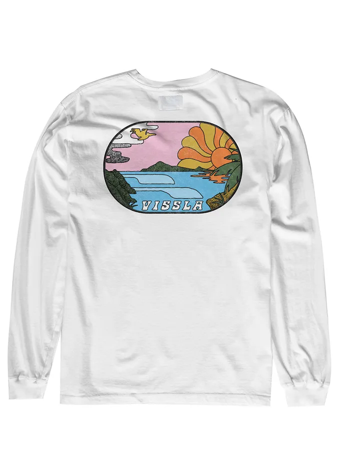 Long Sleeve Tees Portals Ls Tee White 8211 Vissla Men