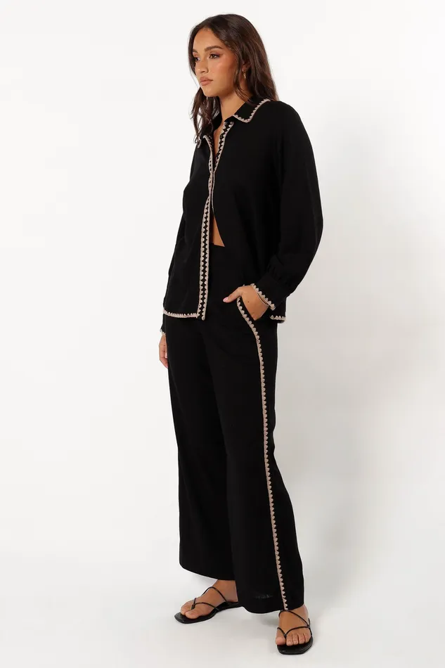 Loungewear Women petalandpup Calyse Pants 8211 Black Black