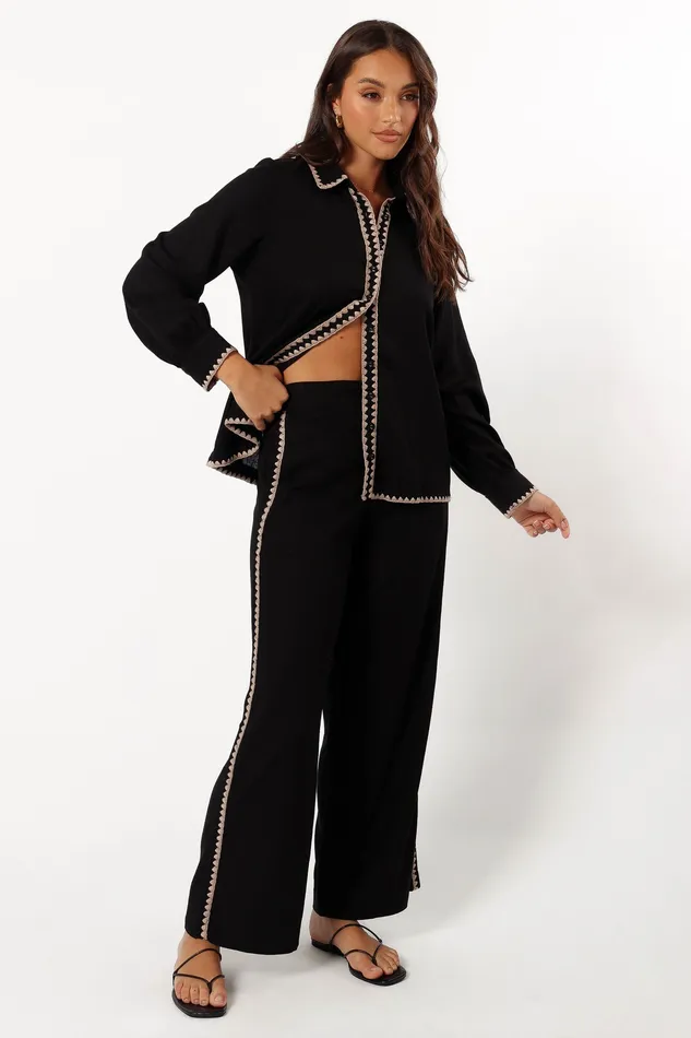 Loungewear Women petalandpup Calyse Pants 8211 Black Black