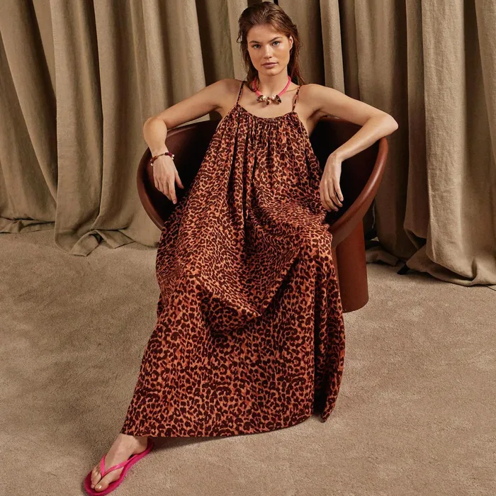 Love Stories Dresses Apricot Dress Leopard Brown 8211 Women