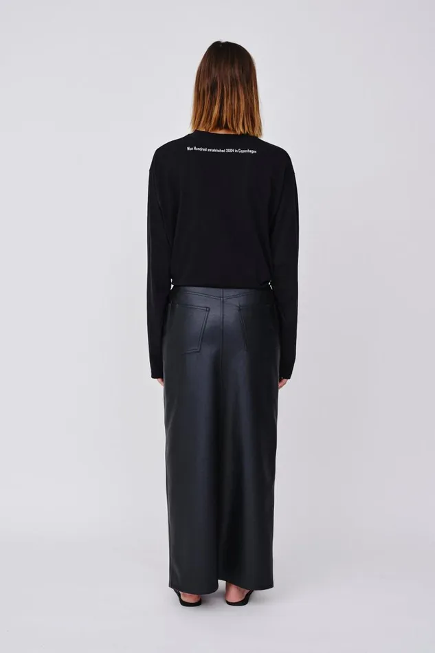 Martha Immitated Leather 8211 Black Women Won Hundred Skirts and Shorts