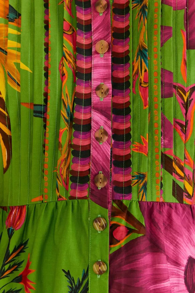 Maxi Flowers Organic Cotton Maxi Dress Women Farm Rio Maxi Dresses