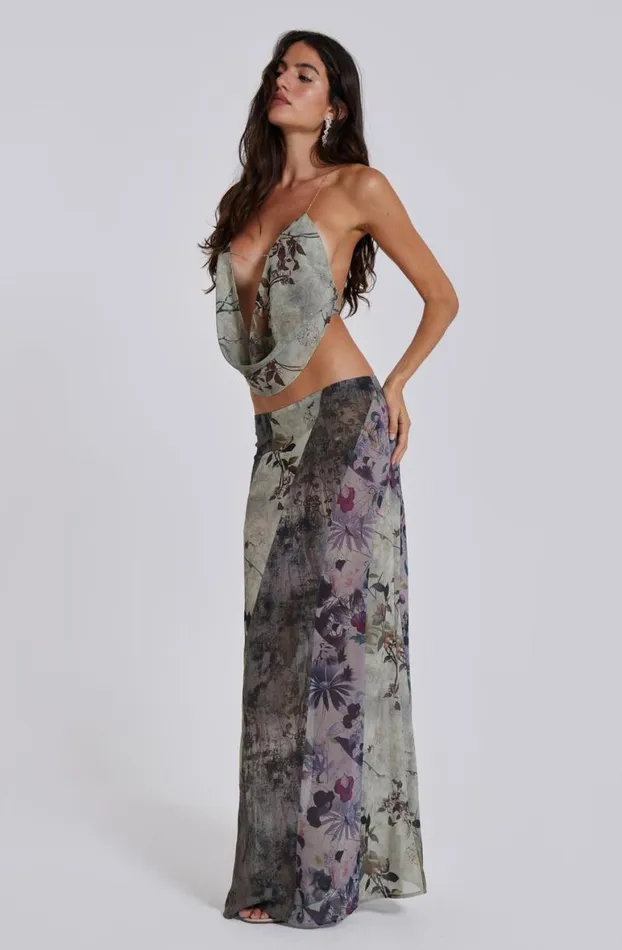 Maxi Skirts Women Jaded London Asteria Panelled Maxi Skirt