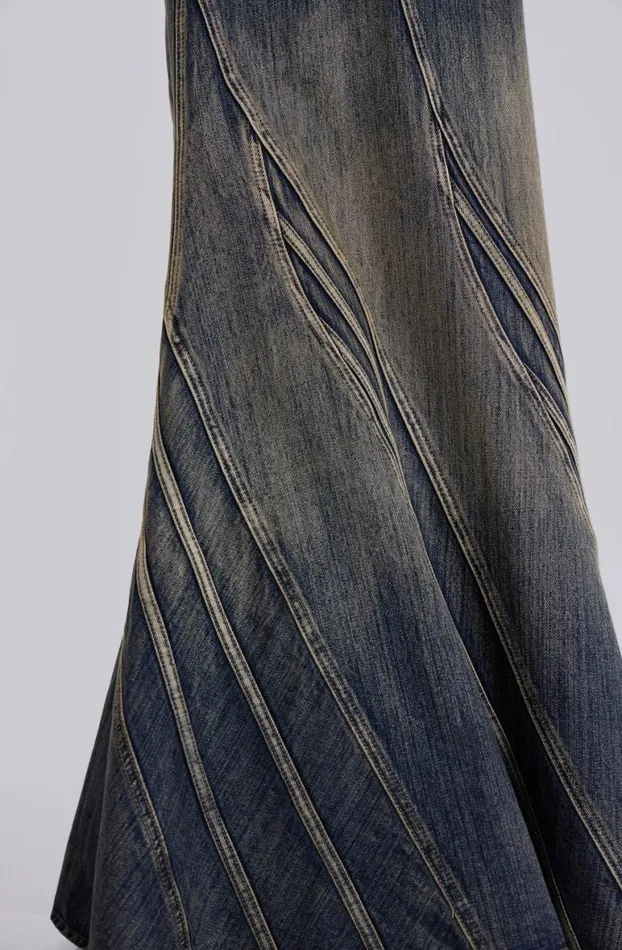 Maxi Skirts Women Jaded London Celadon Denim Maxi Skirt