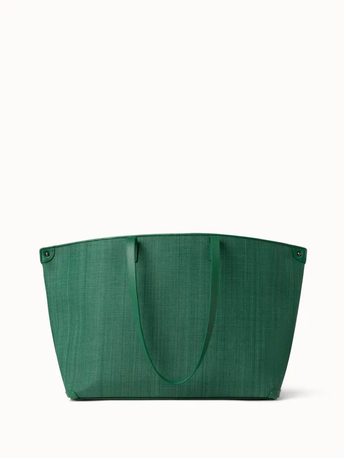 Medium Ai Shoulder Bag In Horsehair Fabric Aloe Women Akris Tote Bags
